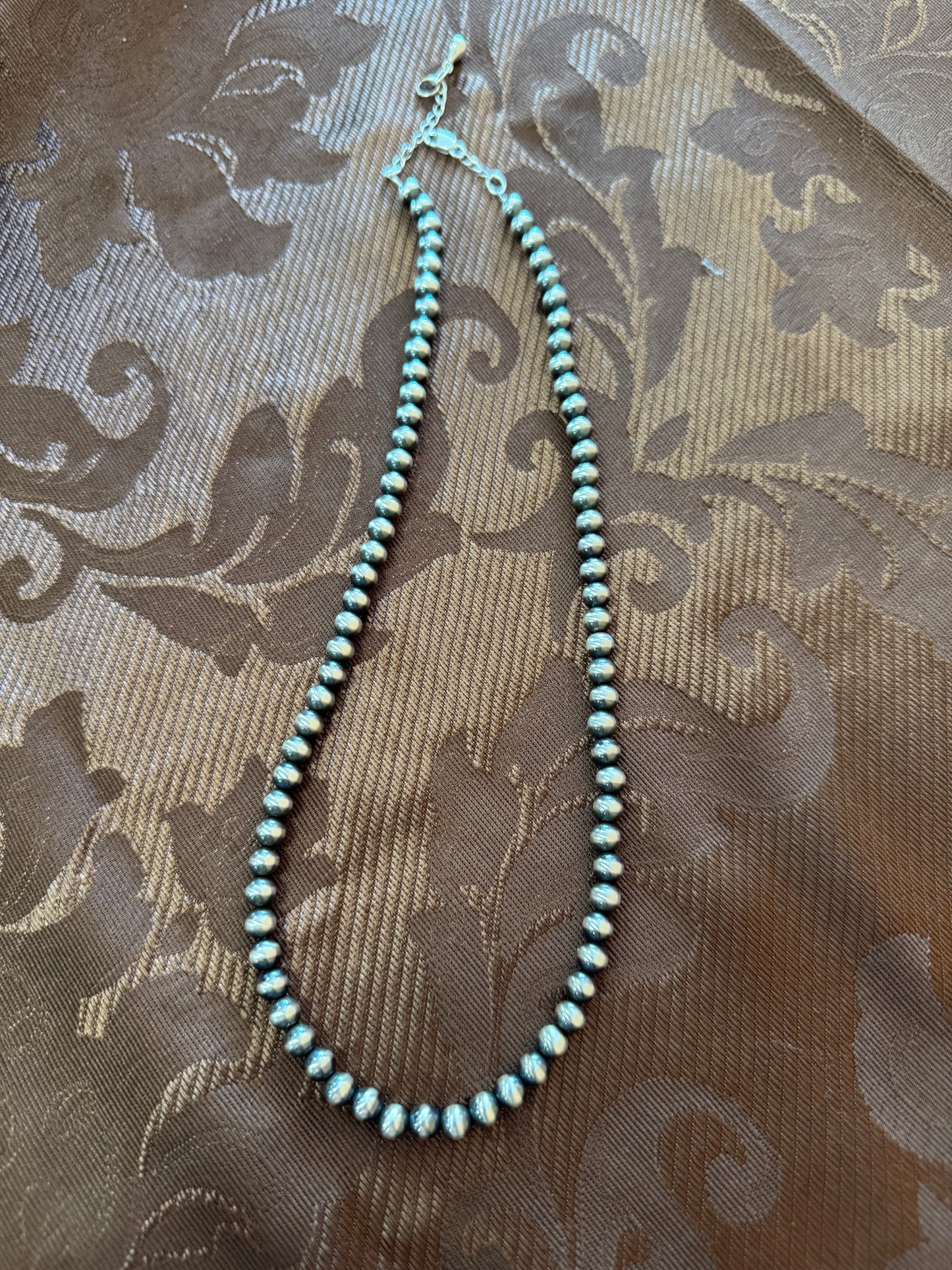 Navajo Pearl Necklace 6mm, 18”