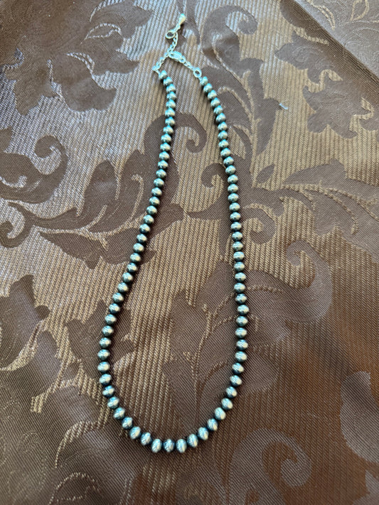 Navajo Pearl Necklace 6mm, 18”
