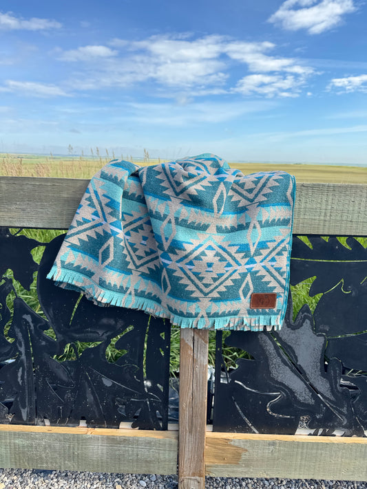 Navajo Print Blankets - Wool Blend (1)